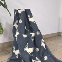 Одеяла 100% шерсть Мериноса 170х205 - Олени