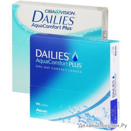 Контактные линзы DAILIES AquaComfort Plus (90)