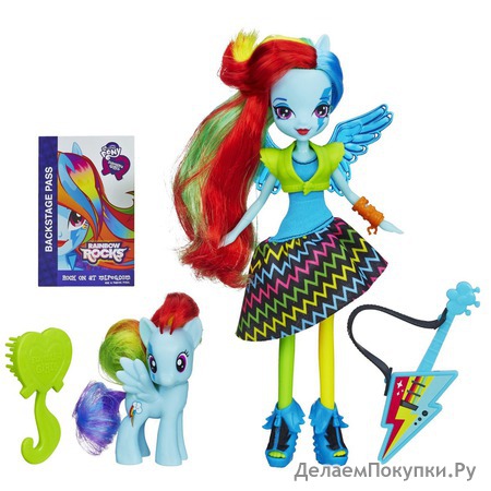 My Little Pony Equestria Girls Rainbow Dash Doll and Pony Set