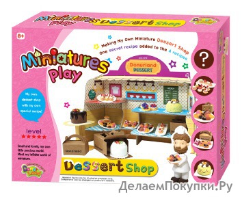 НАБОР ДЛЯ ЛЕПКИ МИНИАТЮР "КОНДИТЕРСКАЯ" MINIATURES PLAY