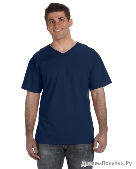 Hanes Men`s Nano-T V-Neck T-Shirt