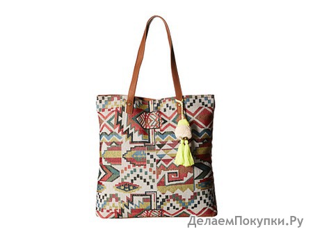  Gabriella Rocha Hanna Printed Tote with Tassel