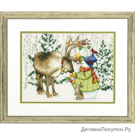 Dimensions Needlecrafts Dimensions Ornamental Reindeer Counted Cross Stitch Kit, 70-08947