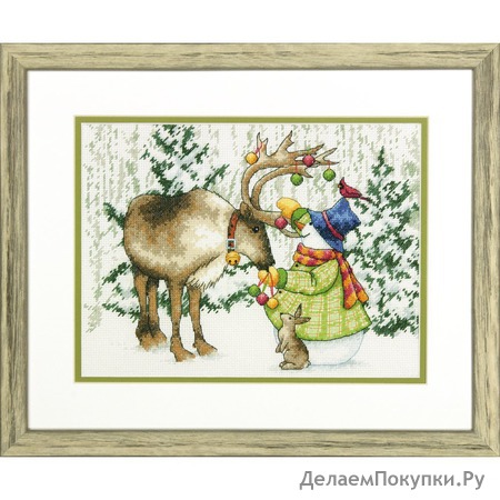 Dimensions Needlecrafts Dimensions Ornamental Reindeer Counted Cross Stitch Kit, 70-08947