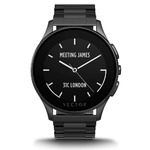 Vector Watch Luna Smartwatch-30 Day+ Autonomy, 5ATM, Notifications, Activity Tracking - Black Case/ Black Bracelet-Elegant