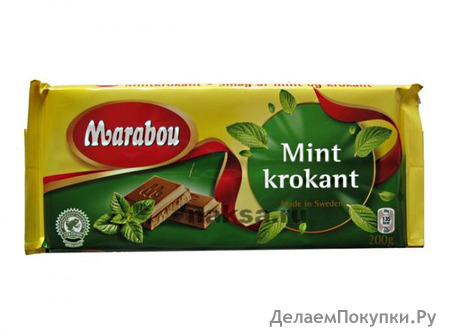   "MARABOU" Mint krokant 200.