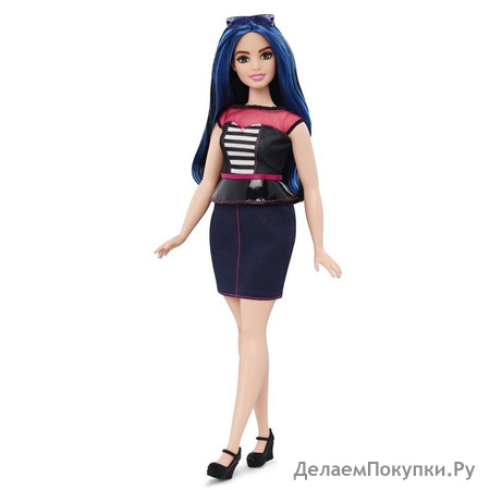 Barbie Fashionistas Doll 27 Sweetheart Stripes - Curvy