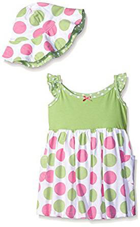 Gerber Toddler Girls' Two-Piece Sundress and Hat Set