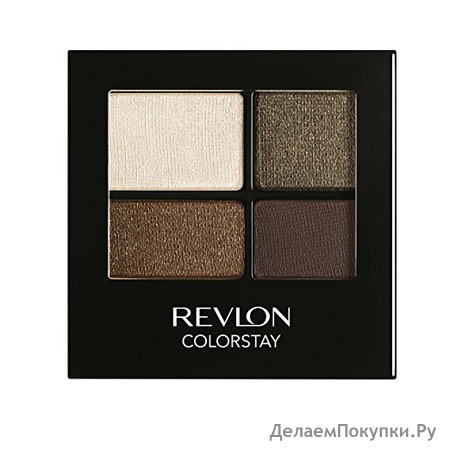 REVLON Colorstay 16 Hour Eye Shadow Quad, Adventurous, 0.16 Ounce