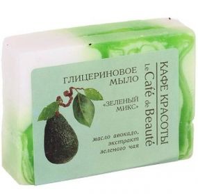 Мыло "Зелёный микс" Кафе Красоты 100 гр.