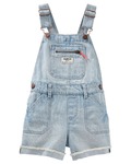 Denim Shortalls - Blue Ice Wash