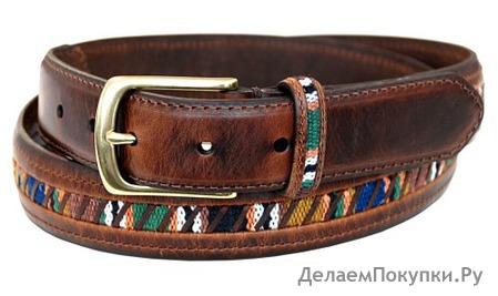  Columbia Men's 32mm Oil Tan Guatemalan Belt