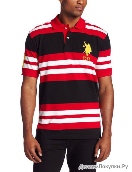 U.S. Polo Assn. Men's Multicolored Striped Polo Shirt