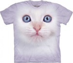 White Kitten Face T-Shirt