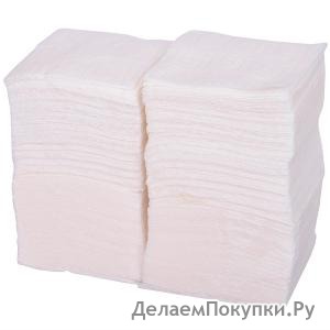 Салфетки бумажные, белые 24x24 см