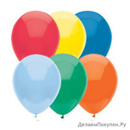 10"/25см Набор шаров пастель радуга 50шт, цена за упаковку Миним. партия: 1 шт.