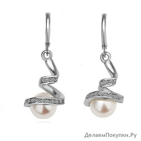 SWAROVSKI ELEMENTS СЕРЬГИ ПОД СЕРЕБРО