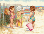 Dimensions(R) 14 Inch x11 Inch Counted Cross Stitch - Beach Babies