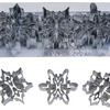 R & M International Snowflake with Cutouts Cookie Cutter Set (Set of 3), Multicolor