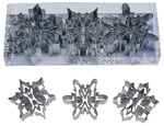 R & M International Snowflake with Cutouts Cookie Cutter Set (Set of 3), Multicolor