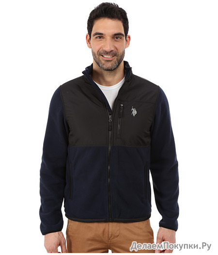 U.S. POLO ASSN. Polar Fleece Mock Neck Jacket