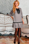 Платье Модель 13247 оттенки серого Sandyna