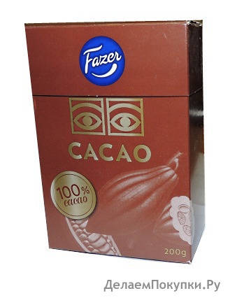 -   FAZER CACAO 100%, 200 