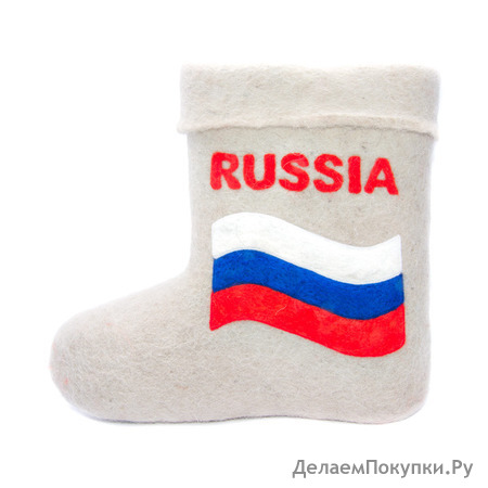 Полуваленки мужские "Россия" на подошве