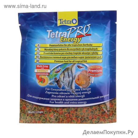 1094838    TetraPro Energy Sachet, 12  3 