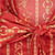 WOMEN'S RED PRINT FITTED SATIN SHIRT - PUSSY BOW