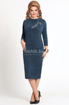 Платье Модель 4145 светло-синий Mira Fashion
