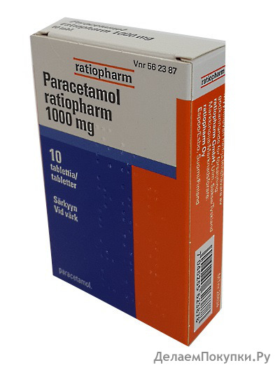  ratiopharm Paracetamol ratiopharm 1000 mg, 10 