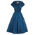 'Amber' Midnight Blue Occasion Swing Dress