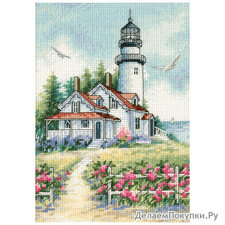 Dimensions Gold Collection Petite Scenic Lighthouse Cntd Cross Stitc