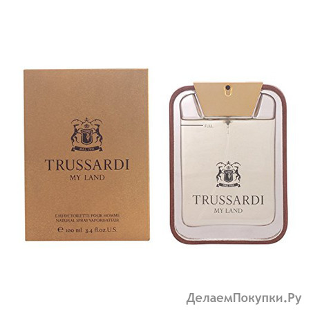 Trussardi My Land for Men Eau de Parfum Spray, 3.4 Ounce
