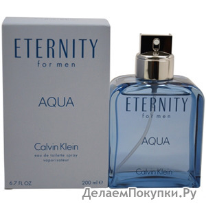 Eternity Aqua by Calvin Klein for Men Eau de Toilette Spray 6.7 oz