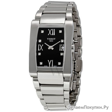 Tissot Women's Generosi-T Stainless Steel Black Dial