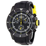 Invicta 11748 Men's Pro Diver Chrono Black Polyurethane & Dial Yellow Accent