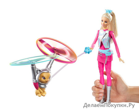 Barbie Star Light Galaxy Barbie Doll & Flying Cat