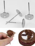 Flower Nails 4 Pcs/set, KOOTIPS Stainless Steel Cake Flower Decorating Tool, Flower Nails Baking Tools