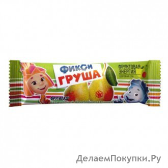 Фруктовый батончик неглазированный «Фиксигруша», 30 гр.