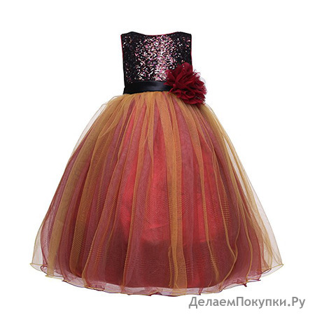 Amberry Little Big Girl's Sequined Party Dress