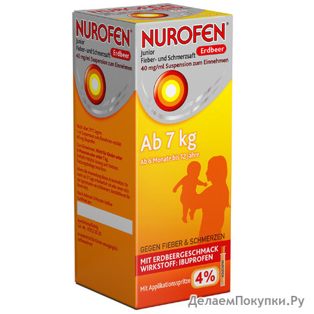 Nurofen Junior          Erdbeer    4%, 100 