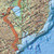 Физическая карта России 107x157, ламинированная