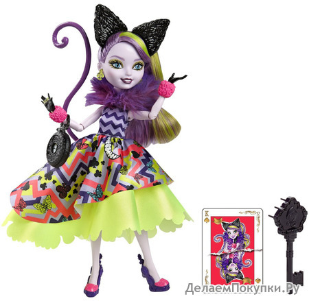 Ever After High Way Too Wonderland Kitty Chesire Doll