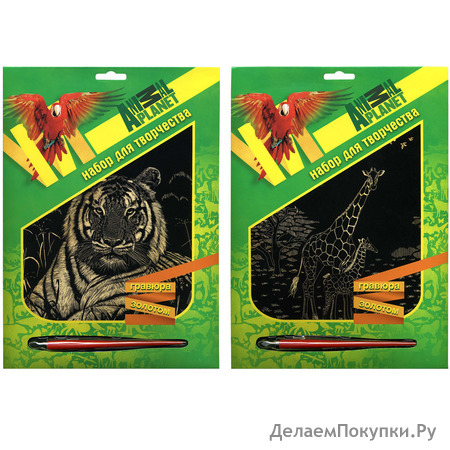 Набор д/творчества ACTION! ANIMAL PLANET,  20*26см,  коробка с е/п, 2 дизайна