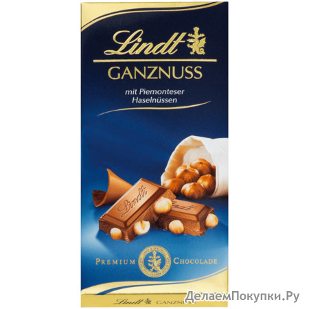 Lindt Ganznuss Tafel        100