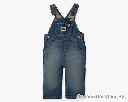 Infant Boys (12-24M) Knit Overall with Snappy Tape