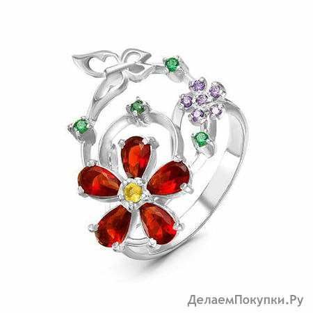 Серебряное кольцо 037