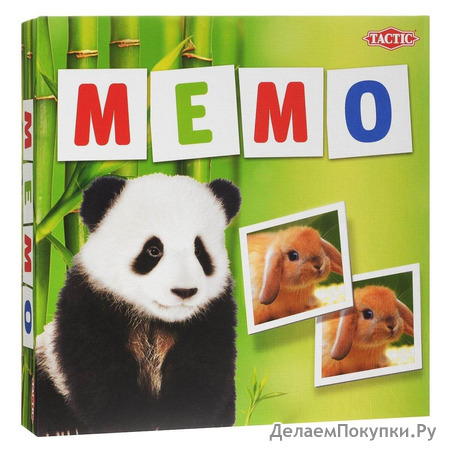 Настольная игра: Мемо Зверята